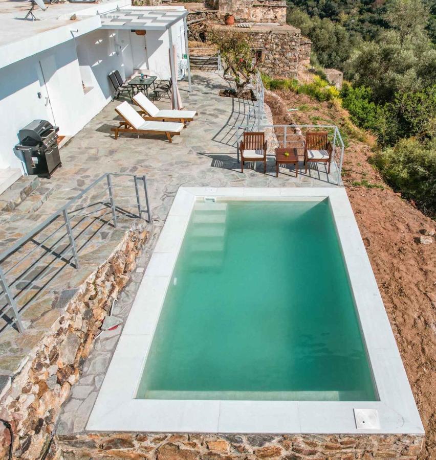 Kampos View - Quiet House At The End Of The Road, Private Pool Villa Kambos  ภายนอก รูปภาพ